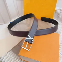 Fashion men's belts casual needle buckle genuine leather for men male designer mens luxury belt women waist ceinture Width 3.5cm with box