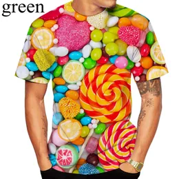 T-shirt da uomo T-shirt 3D per uomo T-shirt moda Caramelle Cioccolato T-shirt manica corta con stampa 3D casual Abbigliamento uomo Streatwear 230408