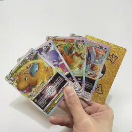 2023 Latest Pokemon Game Cards Full Art Diamond Flash TCG Cards Waterproof Bendable Pokemon Vstar V Vmax GX EX DX