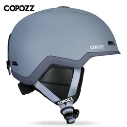 Skidglasögon Copozz Kvinnlig skidhjälm Halvtäckt anti-påverkan snowboardhjälm för vuxna och barns säkerhetsskidåkningskidåkning hjälm 231107