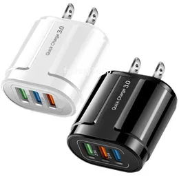 Universelles Schnellladegerät QC3.0 3 USB-Wandladegerät Netzteil für iPhone 7 8 x 12 13 14 15 Samsung Huawei F1