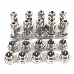 Freeshipping 10pcs/Lot Aviation Insulated Connector Power Plug Socket Male Female Panel M12 Thread Metal Connector Kit Power Tools Irdlt