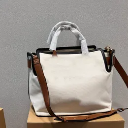 Классическая холщовая сумка-тоут, оригинальная аппаратная модель, кожаный плечевой ремень, высокое качество, сумка-мессенджер 1:1, может быть сумка через плечо