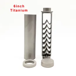 Hole10mm titanium Solvent Trap Fuel Filter 6inch 1.4"OD 1/2-28 5/8-24