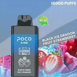 Oryginalny POCO BL 10000 Puffs Dostęp Eftarettes Vape Pen 20 ml Pod 650MAH akumulator China