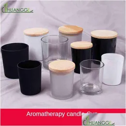 Ljus DIY CANDLE CUP Golden Drink Wax Container Glass Candlestick Aromaterapi Happy Birthday Burs Y211229 Drop Delivery Home Garde DHT3A