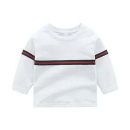 Children Shirts Striped Kids Tees Long Sleeve Tops for Boys School Girls Blouse Todder Tees Baby Outfits Clothing 1-6Y