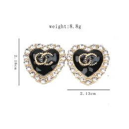 Mieszane proste 18 -karatowe złoto 925 Srebrna luksusowa marka projektanci listy Stud Geometryczne słynne kobiety okrągłe kryształowy cyrkodon perłowy kolczyk weselny biżuteria