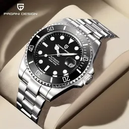 腕時計Pagani Design Men Mechanical Wristwatch Luxury Ceramic Bezel Automatic Watch Sapphire Glass for Men 231107