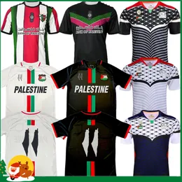 Men's Tracksuits 2023 Palestine Soccer Jersey Home Away Black White 22 23 Custom Name Number Football Shirt