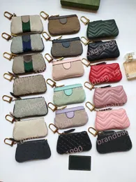Mode Lipstick Key Bag Coin Bag Keychain Wholesale Leather Plånbok för kvinnor Kort plånbokskort Holder Kvinnor Purse Classic dragkedja ficka