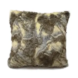 Poduszka Faux Fur Jacquard Cover /Pillow Cover 50x50 cm /dekoracyjna