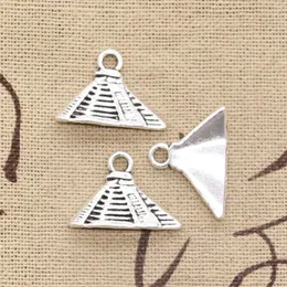 Charms 20pcs Egyptian Pyramid 21x15mm Antique Silver Color Pendants DIY Crafts Making Findings Handmade Tibetan Jewelry
