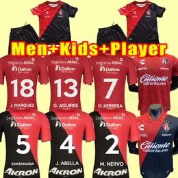 Liga MX 23 24 Atlas FC Soccer Jerseys Home 2023 2024 الفوز بنسخة خاصة Quinones Jeremy Marquez Gonzalo Maroni Football Shirts Men Kids Fans Player نسخة