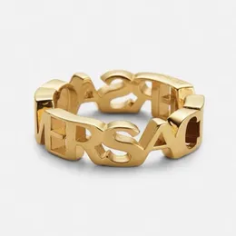 2023 Новое роскошное брендовое дизайнерское кольцо с надписью Medusa Кольцо для пары Кольцо премиум-класса Модное кольцо Qixi Подарок на день рождения для мужчин и женщин
