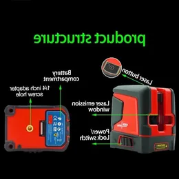 Linee Livello Laser Raggio Verde Autolivellante Verticale Orizzontale Strumento di Misurazione del Layout della Linea Trasversale Bdrii