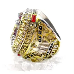 2019Kansas Super Championship Replica Ring Rings Pierścień Kościół Mężczyzny Bractwo Bractwo Ring325n