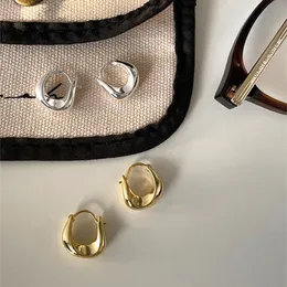 Orecchino a bottone irregolare geometrico da donna Orecchini mini a cerchio vintage in argento/oro per regali di nozze per ragazze da donna