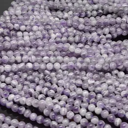 Loose Gemstones Natural Lace Amethyst Round Beads 6.3mm-6.5mm
