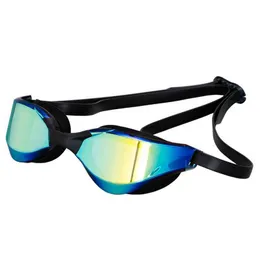 Occhialini in silicone professionale placcatura impermeabile trasparente doppio antiappannamento occhiali da nuoto anti-UV uomo donna occhiali occhialini da nuoto con custodia P230408