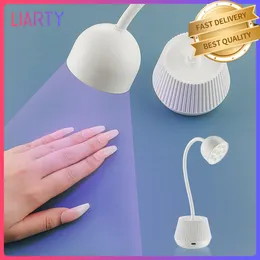 Nail Dryers Desktop UVLED Nail Drying Lamp 24W High Power 8 Pcs Beads Drying Quickly High Service Life 360°Adjustable Tube Free Your Hand 230407