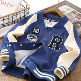 Coat Boys Children Baseball Jacket Spring Autumn Bomber Jacket For Kids Teen Korean Sport Coats Studenter Långärmad toppar 8 10 12 14y 231108