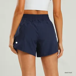 Kurze Yoga-Shorts für Damen mit hohem Bund, schnell trocknend, weiches Futter aus Swift-Stoff, schweißableitende Laufshorts, 12,7 cm lang