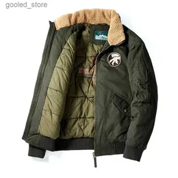 Jaquetas masculinas Mcikkny Homens Winter Flight Bomber Jaquetas Quentes Outwear Casacos para Masculino Top Roupas Tamanho M-4XL Windbreak Q231109