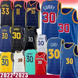 NBA_ Man Stitched Finals Basketball Jerseys Stephen Curry 30 Andrew Wiggins  22 Klay Thompson 11 Draymond Green 23 Poole 3 City''nba''jerseys 