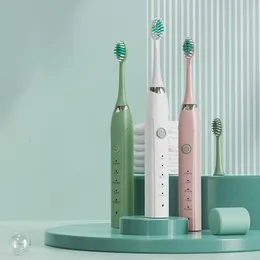 Szczoteczka do zębów elektryczne Ultradźwiękowe wybielanie dentystyczne dla dorosłych Dzieci Piękno Zdrowie Opieka ustna Wymiana Smart Tooth Brush L230408