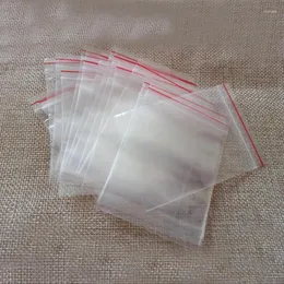 Smyckespåsar 500 st 10x15 Ziplock -väskor Rensar plast Transparent PE Zip Lock Bag för tyg/jul/present/smycken Förpackningsdisplay