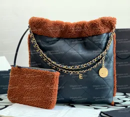 23b Nowy projektant 22 torba 10a Najwyższa jakość kobiet luksusowa łańcuch torebki jambskin