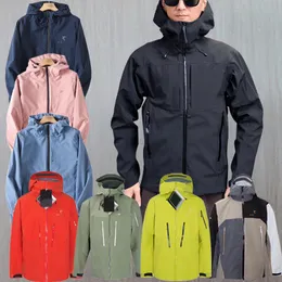 Bird Embroidery Men arc jacket Waterproof Storm Jacket Clip Lightweight Breathable Coat Women Outdoor Cardigan Versatile top Tidal Hiking hoodie i7O3#