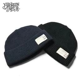 Beanie/Skull Caps USN WATCH CAP 80% Wool WW2 Replica Winter Warm Knit Thick Cap Vintage Military Outdoor Hat 231108