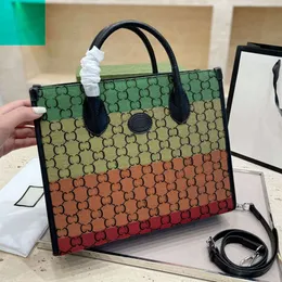 Designer Guucccies Bolsa de bolsa de embalagem de embalagem de grande capacidade Bolsa Crossbody Bags Rainbow Cor correspondente à alça de ombro removível Classic Letras High Qua