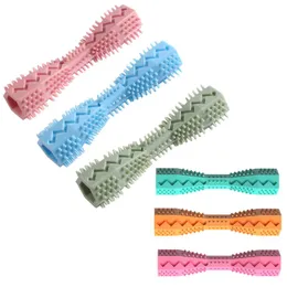 Brinquedos de dentição para animais de estimação, tpr, bastão de mastigar para cães, resistente à mordida, divertido, com vazamento, brinquedos para moer os dentes, bastão de limpeza