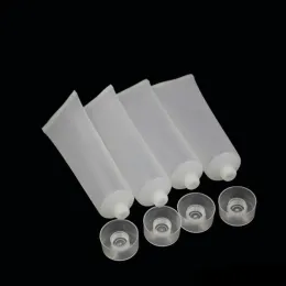 Toptan 15ml 20ml 30ml 50ml 100ml buzlu plastik şişe yeniden kullanılabilir boş kozmetik yumuşak tüpler konteyner vidalı kapak losyon şampuan sıkma şişesi basit