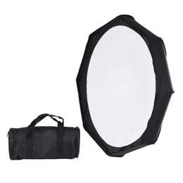 Freeshipping 8 Pole 80 cm/315 "Gummi Weiß/Schwarz Faltbare zusammenklappbare Beauty Softbox Blitzreflektor Diffusor für Bowens Mount St Bshx