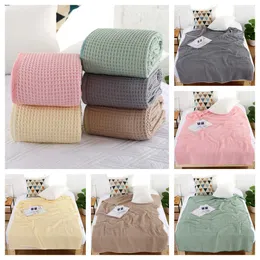 Cotton Throw Casual Baby Handduk Filt på soffan Nap Office Cover Filtar Bedding Bedstred W0408