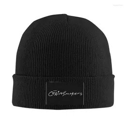 Berets Electronic Music Skullies Beanies Caps For Men Women Unisex Street Winter Warm Knitted Hat Adult Chains Smoker Bonnet Hats