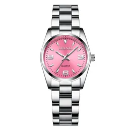 lady Watches Waterproof Dual Time Zone Luxury 904L Stainless Steel Watches Automatic Mechanical Sweep Movement Black pink Dial Rubber Strap women Watches