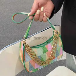 Shoulder Bags Colorful Geometry Paern andbag For Women 2023 Spring Trendy Ladies Soulder Bag Clues Luxury and Bagcatlin_fashion_bags