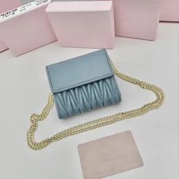 miui miui Luxury Designer High quality miumiuly Bags top-quality Fashion Womens Shoulder Chain bag Handbags Clutch Handbag mini purse Classic Leather Geometry Bag