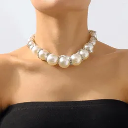 Choker Temperament Retro Luksusie luksusowy naszyjnik perłowy