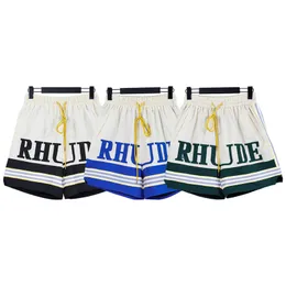 Rhude Breathable Mesh Shorts Nylon Tennis Knee Length Short Pants Sportswear Jogging Basketball Pant Men Women Plus Size Fitness Running Trackpants Loose Trousers