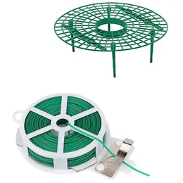 Garden Supplies Other 6Pcs Plant Strawberry Growing Circle Support Rack & 1x Gardening Twisted Wire With (20M Green)