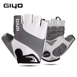 Cykelhandskar giyo cykel cykling handskar andas lycra tyg unisex road ridning mtb racing mantens cykel cykel halv finger sporthandskar 231108