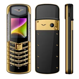 Unlocked Signature Metal Mobile Phone Classic Quad Band 2G GSM Dual Sim Cards Camera Mobiltelefon FM Radio Celltelefoner Gratis fodral