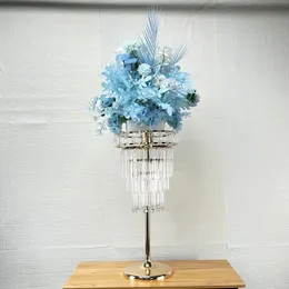 decor 60cm/100cm/70cm acrylic flower stand Wedding Table Centerpiece Tall Crystal Road Lead Flower Rack Event Decoration imake764