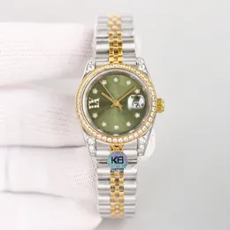 럭셔리 시계 여성 자동 기계식 시계 골드 다이얼 31mm 캘린더 904 스테인레스 스틸 스트랩 방수 사파이어 몬트레 드 선물 시계 공장